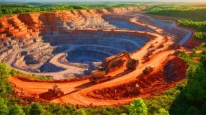 Illustration de la découverte d'un gigantesque gisement de lithium en Arkansas.