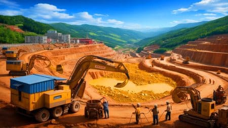 « Ils viennent de trouver 1 100 tonnes d’or » : cette découverte en Chine affole les marchés mondiaux (et pourrait bouleverser tout l’équilibre économique) Illustration de la découverte d'un gisement d'or massif dans la province du Hunan en Chine.