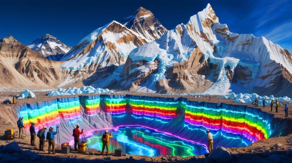 « Un trésor sous l’Everest » : la Chine découvre un gisement géant de lithium qui pourrait bouleverser l’économie mondiale (et inquiète la planète) Illustration de la découverte d'un vaste gisement de lithium sous l'Everest par la Chine.