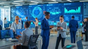 Illustration de la plateforme d'agents intelligents de Repsol développée avec Accenture pour optimiser les processus internes.
