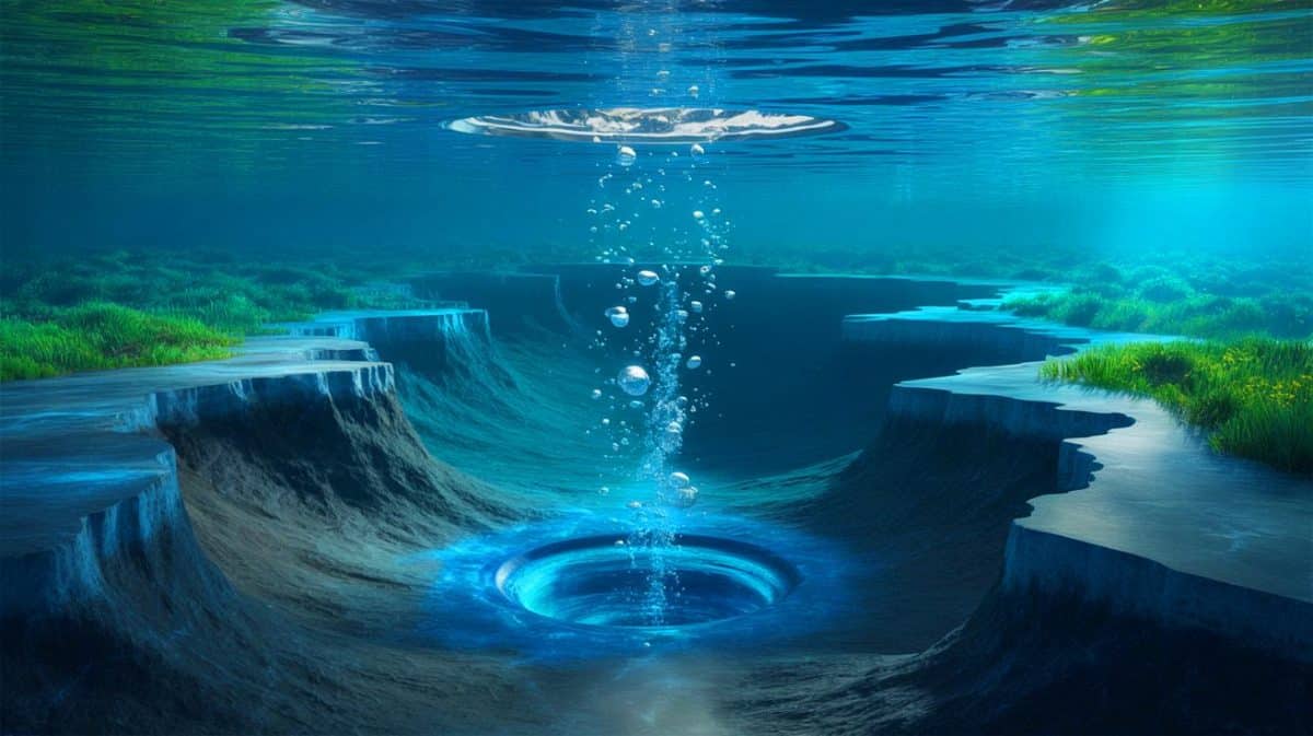 « Une source s’échappe du fond de l’océan » : la fuite d’eau de l’Oasis de Pythia pourrait déclencher un séisme géant sur la côte pacifique Illustration de l'Oasis de Pythia, une source d'eau sous-marine découverte dans la zone de subduction de Cascadia.