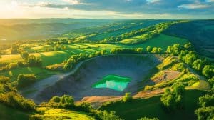 Illustration de la découverte d'un vaste gisement d'hydrogène blanc en Moselle et son impact potentiel sur l'énergie.