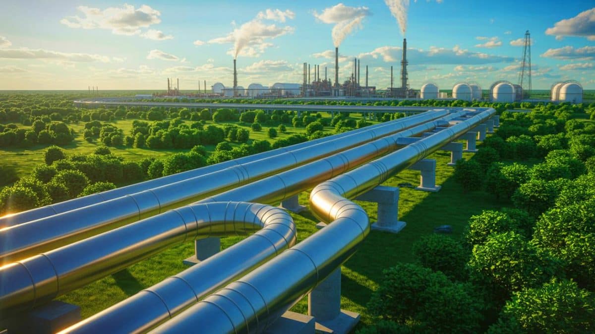 Enbridge engage 1,4 milliard € : un nouvel élan pour l’exportation de brut canadien vers les États-Unis Illustration de l'investissement d'Enbridge pour accroître l'exportation de brut canadien vers les États-Unis.
