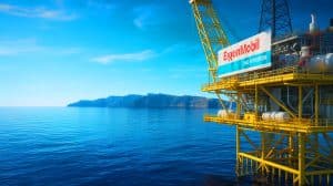 Illustration de l'acquisition par ExxonMobil d'un permis d'exploration gazière en mer Ionienne.