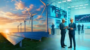 Illustration de la croissance financière et stratégique de Grenergy Renovables dans le secteur des énergies renouvelables.