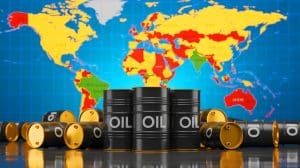 Illustration de la prévision d'excédent pétrolier mondial en 2026 par l'Agence internationale de l'énergie.