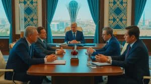 Illustration de la dénégation par le Kazakhstan de toute négociation avec Lukoil pour l'achat de ses actifs.
