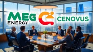 Illustration de la fusion entre MEG Energy et Cenovus dans le secteur énergétique canadien.