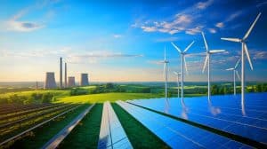 Illustration de la transition énergétique du Kentucky vers un mix renouvelable pour des économies substantielles d'ici 2050.