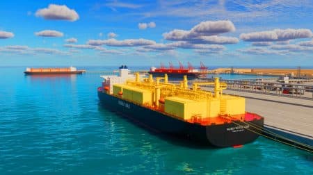 Le Maroc lance son premier terminal GNL à Nador d’ici 2027 : une avancée stratégique pour l’énergie nationale Illustration de la future infrastructure du terminal de gaz naturel liquéfié à Nador prévue pour 2027.