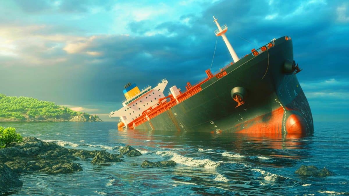 Le pétrolier russe échoué en Bulgarie : un nouvel épisode inquiétant pour la flotte fantôme en mer Noire Illustration de l'échouement du pétrolier russe Kairos près des côtes bulgares, révélant les tensions géopolitiques en mer Noire.
