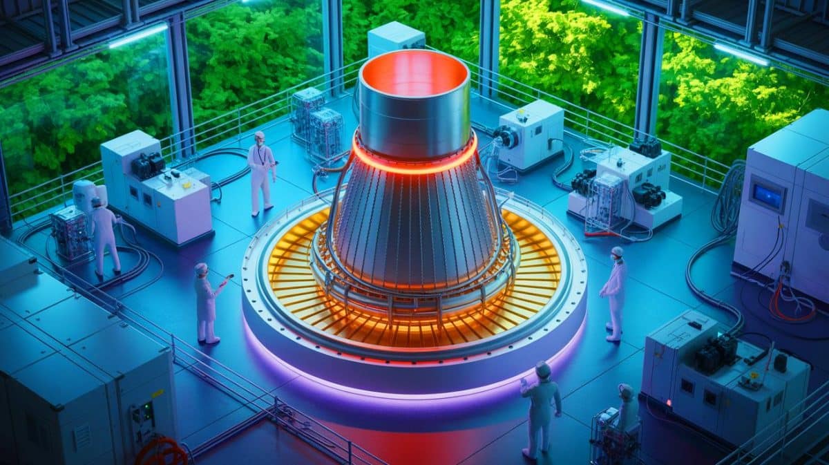 Natura Resources dynamise son réacteur nucléaire au sel fondu grâce au soutien crucial du DOE, une avancée prometteuse Illustration de l'accélération du développement du réacteur nucléaire à sel fondu de Natura Resources.