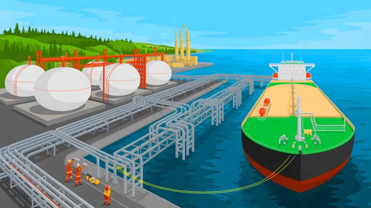 Ovintiv signe un contrat de 12 ans avec Cedar LNG : un tournant majeur pour l’avenir énergétique du Canada Illustration de l'accord de 12 ans d'Ovintiv pour l'exportation de gaz naturel liquéfié vers l'Asie.